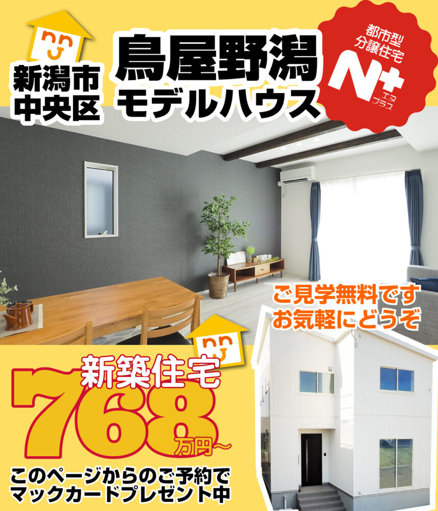 ニコニコ住宅 新潟 長岡のローコスト住宅 注文住宅 新築戸建 中古住宅 モデルハウス ニコ住