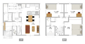 長岡市松葉モデルハウス間取り