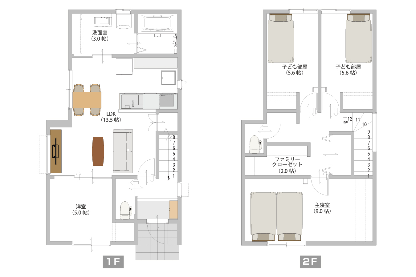 船戸山モデルハウス間取り図