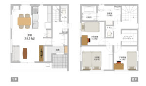 燕市小高モデルハウス間取り図