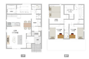 長岡市中島モデルハウス間取り図
